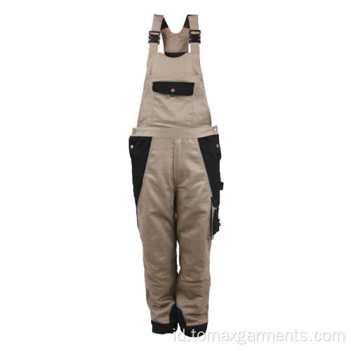 65% polyester 35% katun Bib Pants